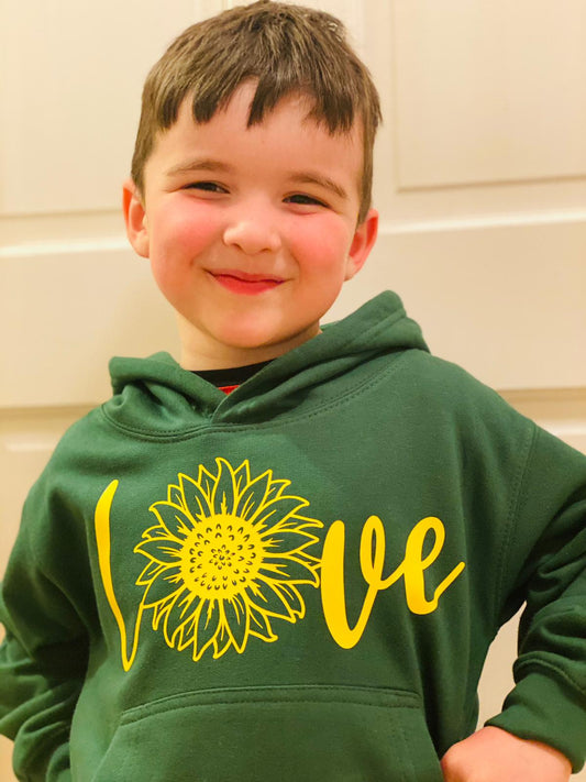 Child Love Sunflower Hoodie