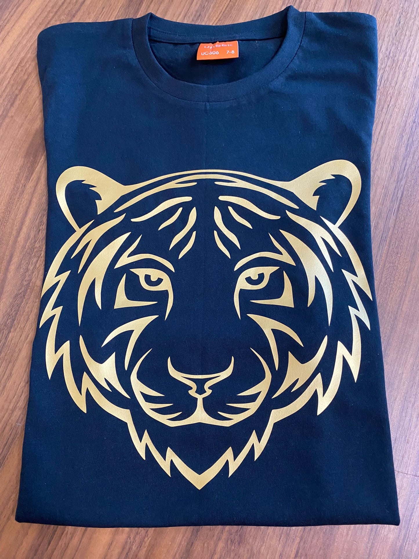 Black and Gold Big Cat T-Shirt