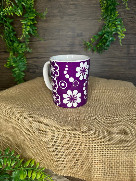 Floral print mug