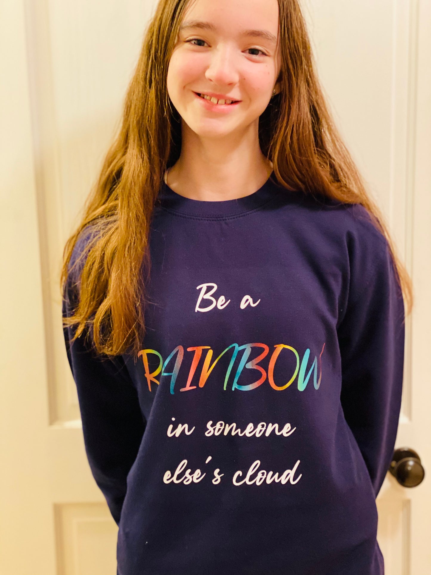 Be a Rainbow Adult Sweatshirt