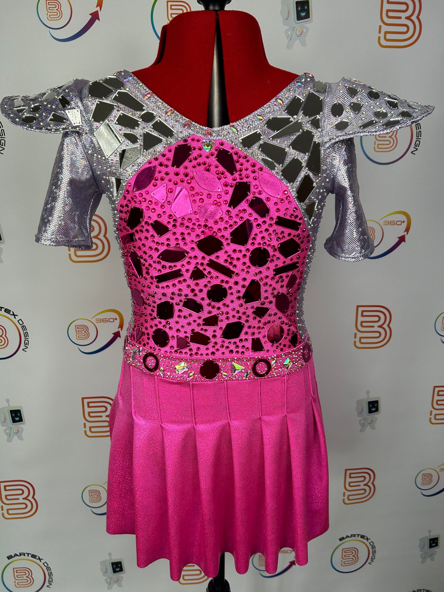 Pink and Silver Commercial Costume