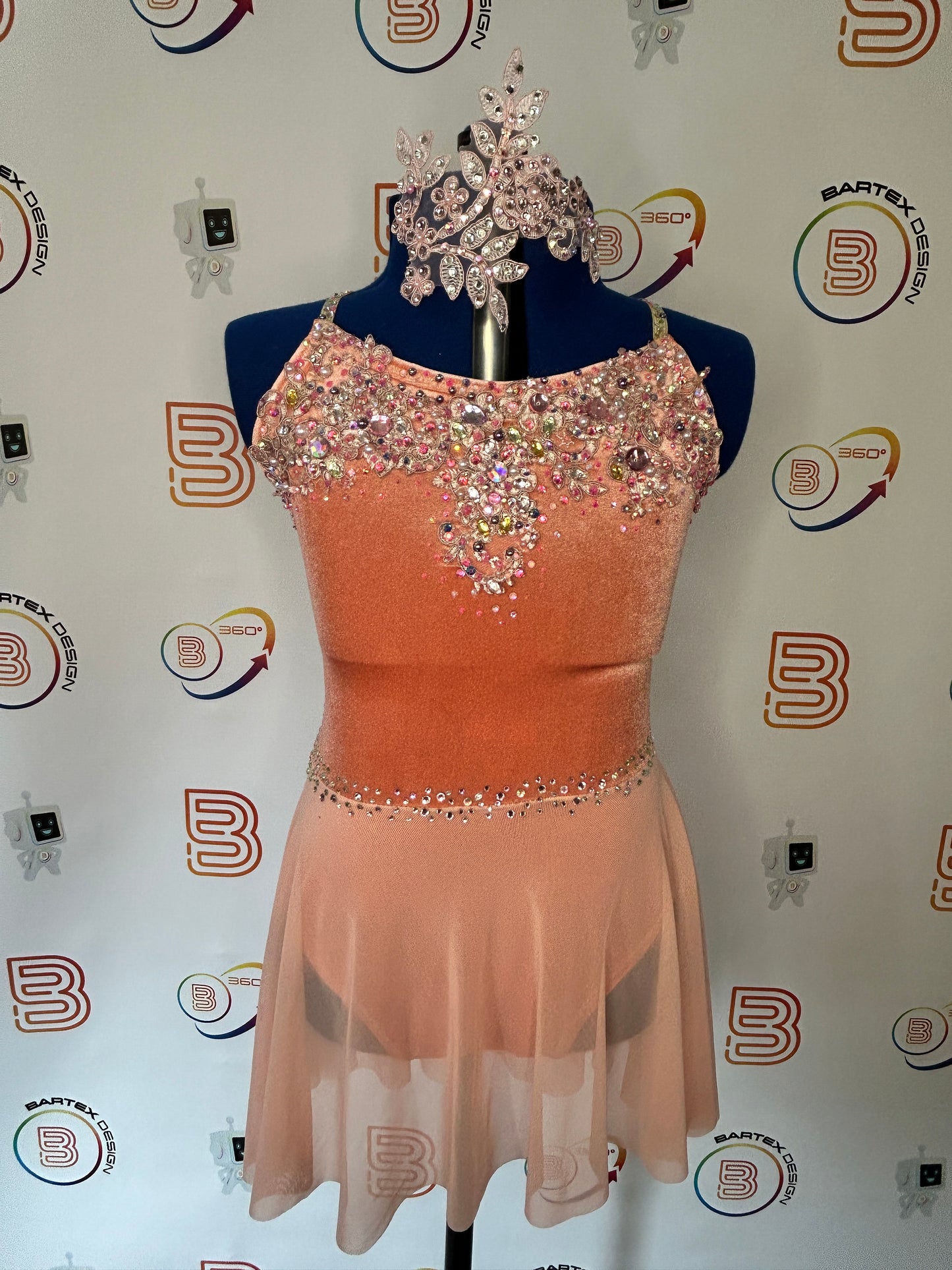 Coral Lyrical/ Ballet Costume - approx. Age 10