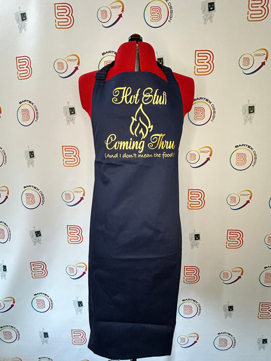 Navy Blue Apron no Pocket - Hot Stuff