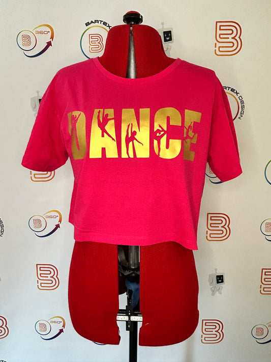 Adult Small Hot Pink Crop Top - Dance