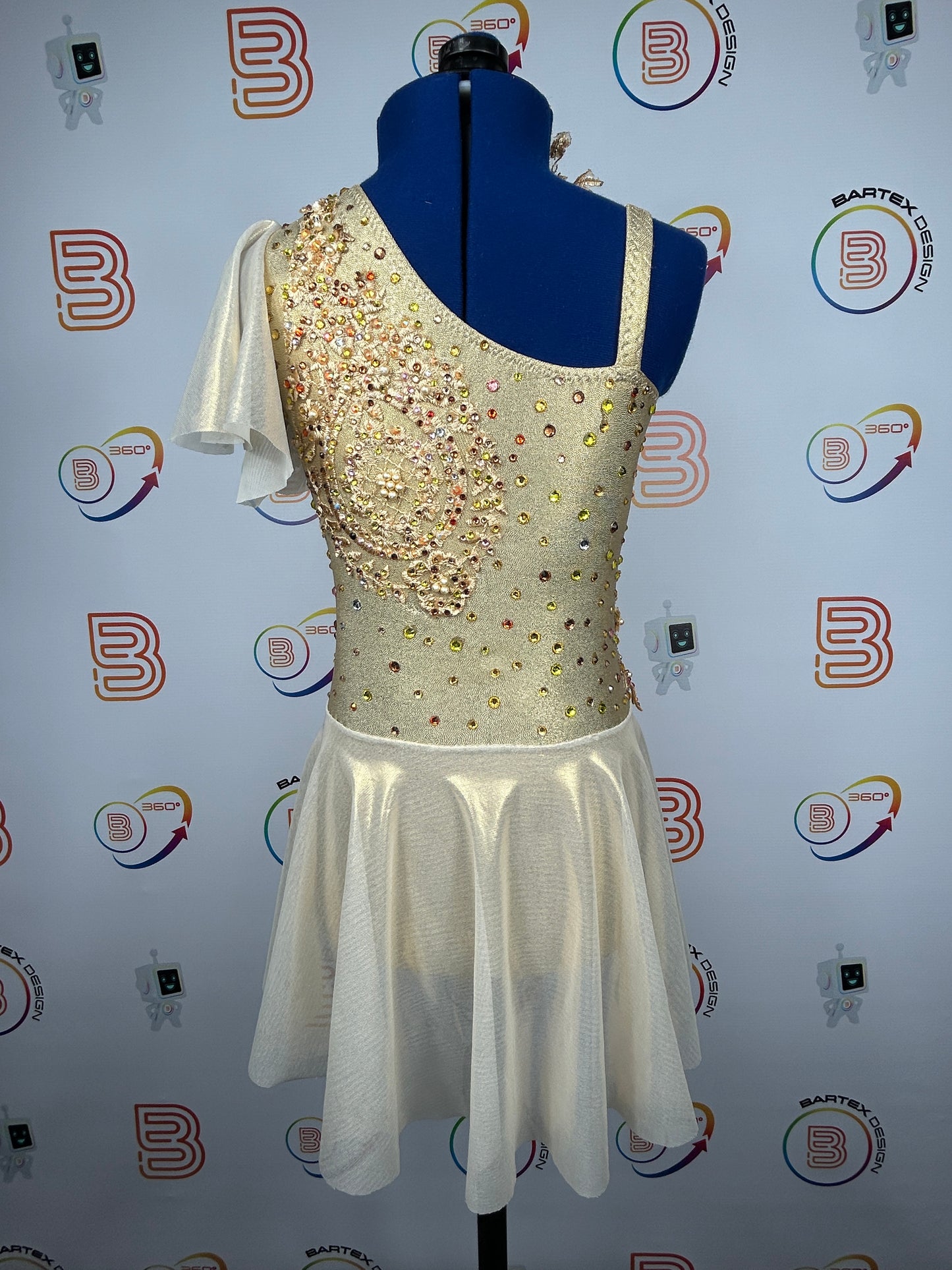 Gold Lyrical Dance Costume