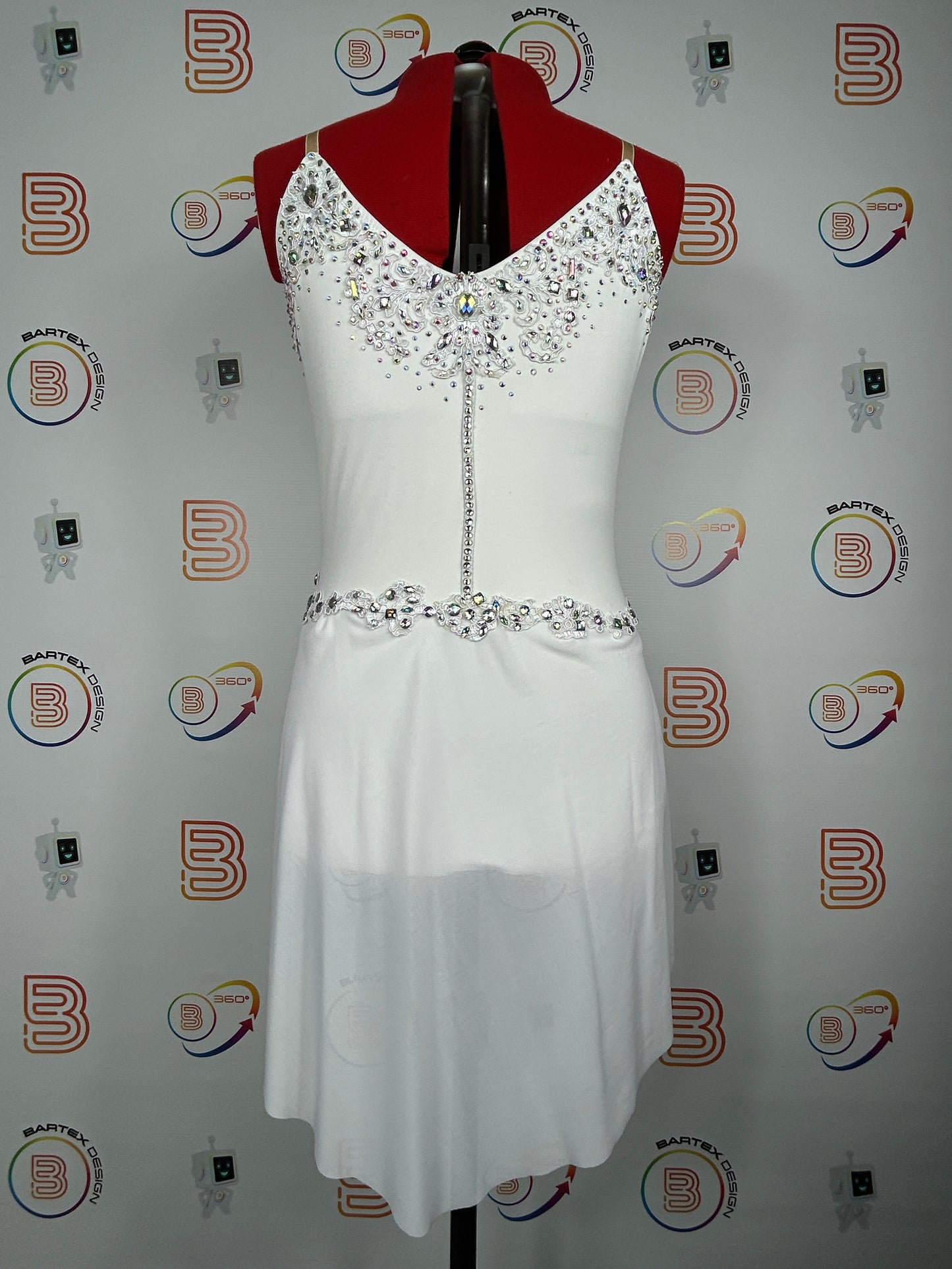 White Adult Medium Lyrical Costume