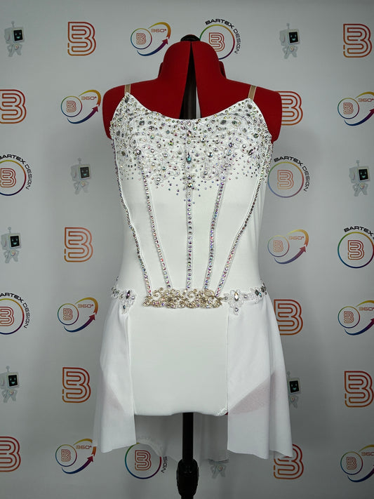 White Adult Medium Lyrical Costume