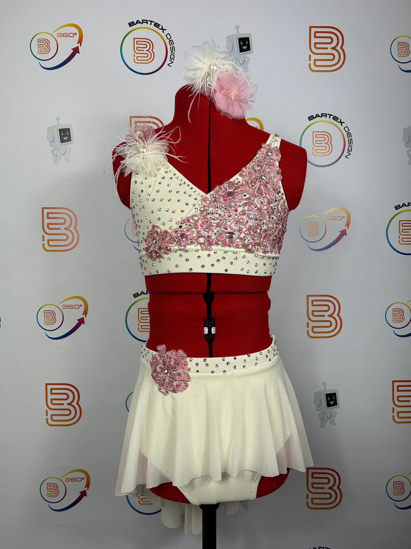 Ivory/Pink 2 Piece Costume – approx. Age 10