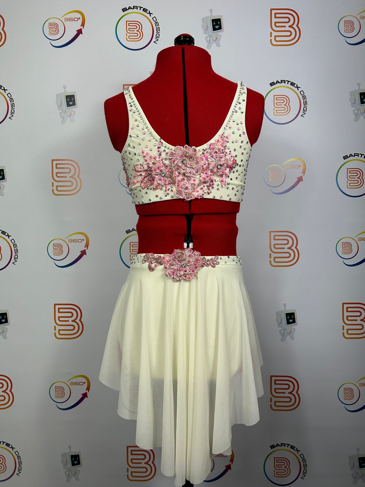 Ivory/Pink 2 Piece Costume – approx. Age 10