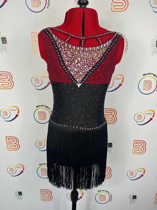 Red and Black Modern Dance Costume