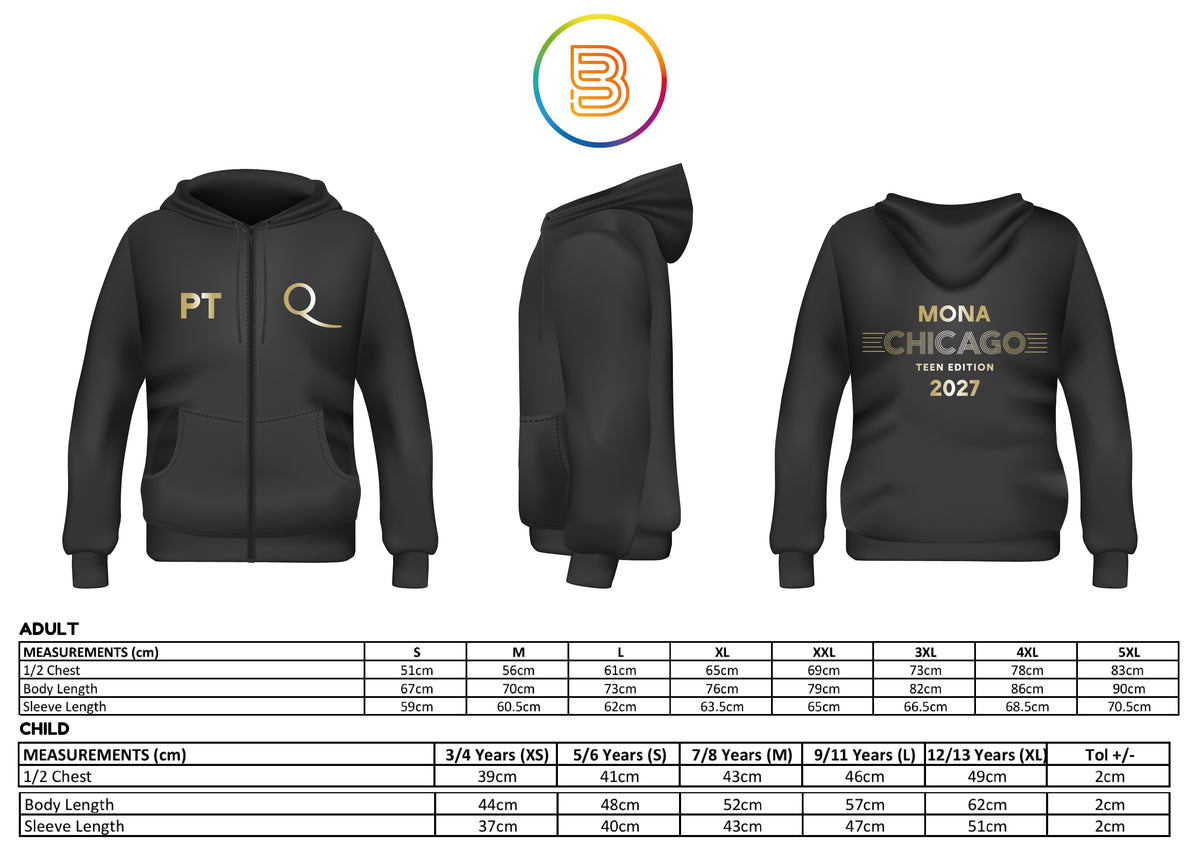 The Queens School Chester Senior Show Zip Up Hoodies 2027